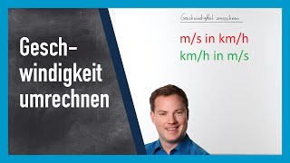 Geschwindigkeit umrechnen mh und kmh [upl. by Ciapha]