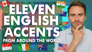 11 English Accents from Around the World in 1 Video [upl. by Bainbridge]