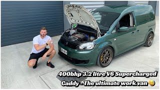 VW Caddy conversion  Engine Swapped 32 Litre V6 amp Supercharged  Still used as a daily work horse [upl. by Adnohsat637]