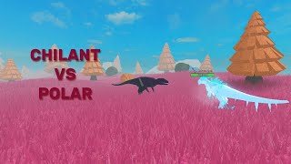 Chilantaisaurus vs Polar pachy Land of lizards 2 [upl. by Nosae495]