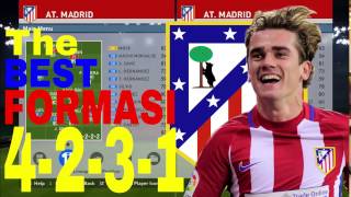 PES 20162017 Tutorial Formasi Terbaik Atletico Madrid  The BEST FORMATION Atletico Madrid [upl. by Levania]