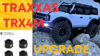 Traxxas Trx4m extended ￼brass hex upgrade [upl. by Gamal]