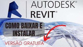 COMO BAIXAR E INSTALAR O REVIT 2018 2019 e 2020 ESTUDANTE VERSÃO GRATUITA  TUTORIALREVIT [upl. by Airtap]