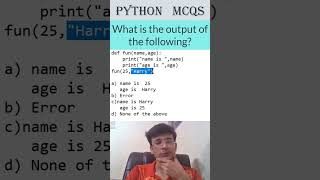 Python MCQ Solution Explained  1Minute Python Shorts infytqmcq infytq pythonprogramming python [upl. by Sabah]