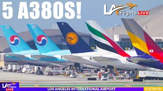 LIVE AIRPORT Los Angeles LAX  LIVE Plane Spotting [upl. by Dnumyar]