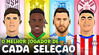 O Melhor JOGADOR de CADA SELEÇÃO da COPA AMÉRICA 2024 [upl. by Ynahirb741]