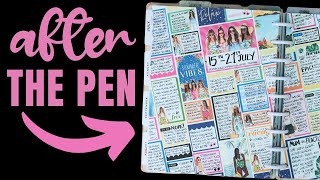 After the Pen Journal RongRong DeVoe Travel Sticker Book  Happy Planner Journaling [upl. by Dupin888]