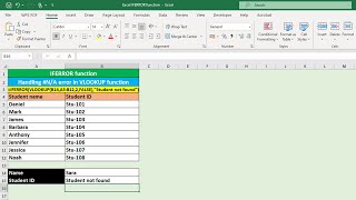 MS Excel the errors and the IFERROR function [upl. by Alrad]