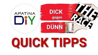 APATINA QUICK TIPPS Dick gegen Dünn  The Race [upl. by Nuawed50]