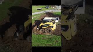 Smooth Operator Skid Steer Land Planer at Work heavyequipment [upl. by Itnava]