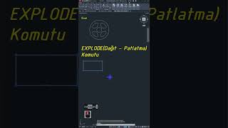 AutoCAD Düzenleme Komutları EXPLODE Komutu 1 autocad [upl. by Crabb]