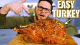 EASY ROASTED TURKEY How to cook the Best Turkey amp Gravy Recipe [upl. by Aklog121]