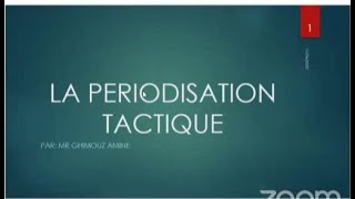 La périodisation tactique Professeur AMINE GHIMOUZ [upl. by Silsbye546]