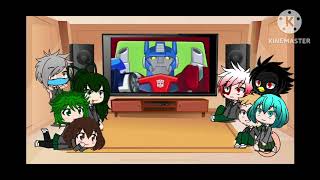 MhaBnha some of 1A react to Transformers intros [upl. by Oninrutas352]