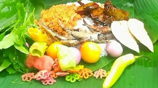 Rice Fried fish Mango curry and coconut sambal 😋😋😋 [upl. by Dippold]