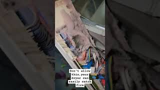 Dont allow thisyour dryer can easily catch fire repair subscribe [upl. by Frentz]