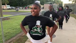 Woodland High School Marching Wolverines Marching In and Tunnel  Orangeburg Wilkinson 2021 [upl. by Eidnas22]