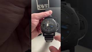 Panerai Luminor Submersible Carbotech Mens Watch PAM00960 Review  SwissWatchExpo [upl. by Dusza]