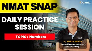 NMAT SNAP  Daily Practice Session  Numbers  iQuanta [upl. by Joelly]