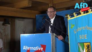 Jörg Urban Landesvorsitzender der AfD Sachsen auf dem politischen Aschermittwoch in Cotta [upl. by Jotham]