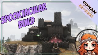 Building A SPOOKY Castle  Conan Exiles AoH Twitch VOD 29th Oct [upl. by Clapper287]