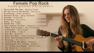 Female Pop Rock  Greatest Hits of 90s and 2000s  Music ndBox [upl. by Ahserb]