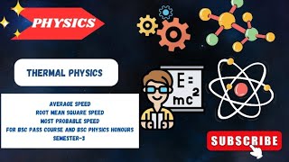 Average speed Root mean square speed and most probable speed [upl. by Steinman]