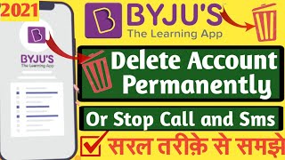 how to delete byjus account permanently  Byjus  byjus ka account kaise delete kare in hindi [upl. by Searle]