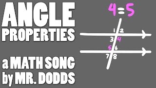 Colin Dodds  Angle Properties Math Song [upl. by Yesdnil]