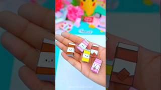 DIY Miniature Milk Carton diy papercraft art artandcraft shorts shortsfeed youtubeshorts [upl. by Nnairak]