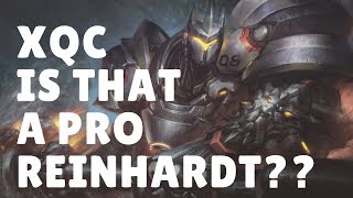 Overwatch Best Tank Player XQC Showing His Reinhardt Tricks [upl. by Niarda]