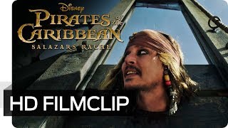 PIRATES OF THE CARIBBEAN SALAZARS RACHE  Filmclip Die Guillotine  Disney HD [upl. by Ettezel]