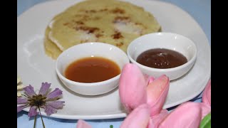 Easy pancake recipe ll Homemade pancakes [upl. by Yromas446]