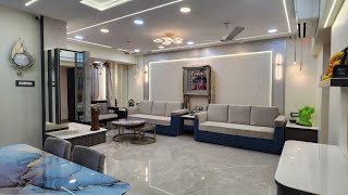 Interior Designing of 3bhk  Lakshachandi Heights Goregaon East Mumbai Transformation [upl. by Ahtamat]