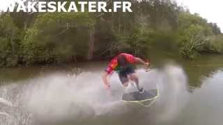 Matt Edwards Wakeskate Shove It 540 Slow Motion [upl. by Timms]