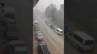 Heavy rainfall and flooding hit Medina de Rioseco Spain [upl. by Bonnibelle]