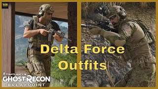 Delta Force  CAG Outfit Guide  Showcase  Ghost Recon Breakpoint [upl. by Coppins]