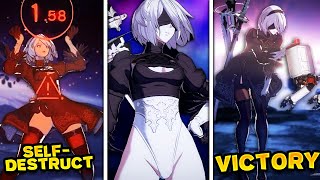 2B  All Animations Outros Supers Combos Granblue Fantasy Versus Rising [upl. by Ollecram462]