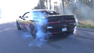 Dodge Challenger SRT 8 Hellcat  Massive Burnouts [upl. by Naej]