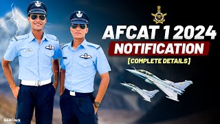 AFCAT 1 2024 Notification and Exam Date [upl. by Arikehs]