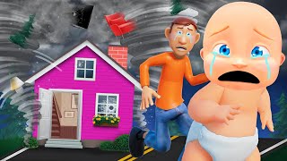 Baby and Daddys House Gets DESTROYED By TORNADO [upl. by Joung]