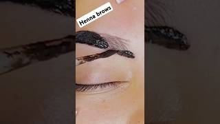 Full henna brows requested brows shorts viralvideo [upl. by Schnur]