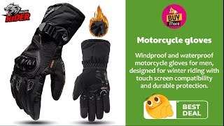 Windproof and waterproof motorcycle gloves [upl. by Tomchay]