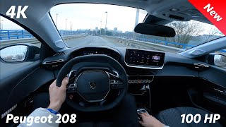 Peugeot 208 Allure 2024 POV drive amp quick REVIEW 4K 12 PureTech 100 HP Mild Hybrid 48V eDCS6 [upl. by Alludba514]