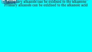 Oxidation of Alkanols alcohols [upl. by Cleres]