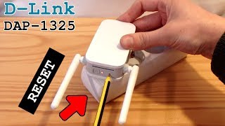 DLink DAP1325 WiFi Extender • Factory reset [upl. by Acirret]