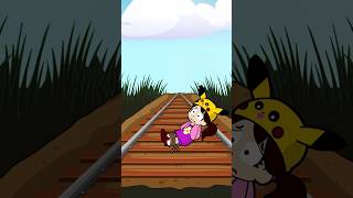 SALVA A MI HIJA LUNITA DEL TREN 🤣😂 by invictorgs3 chistes animación casimochotv [upl. by Zrike]