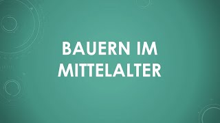 Bauern im Mittelalter einfach und kurz erklärt [upl. by Lerrud]