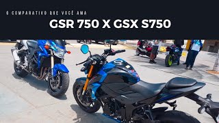 GSR 750 X GSX S750  COMPARATIVO [upl. by Bibbye]