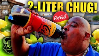 2 Litre Lemon CocaCola Chug Next To Big Ben [upl. by Attah]